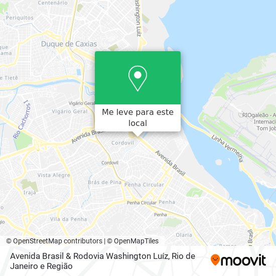 Avenida Brasil & Rodovia Washington Luíz mapa