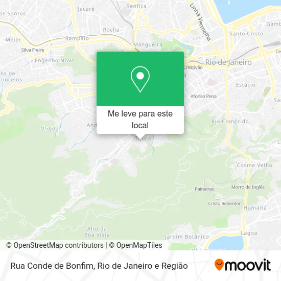 Rua Conde de Bonfim mapa