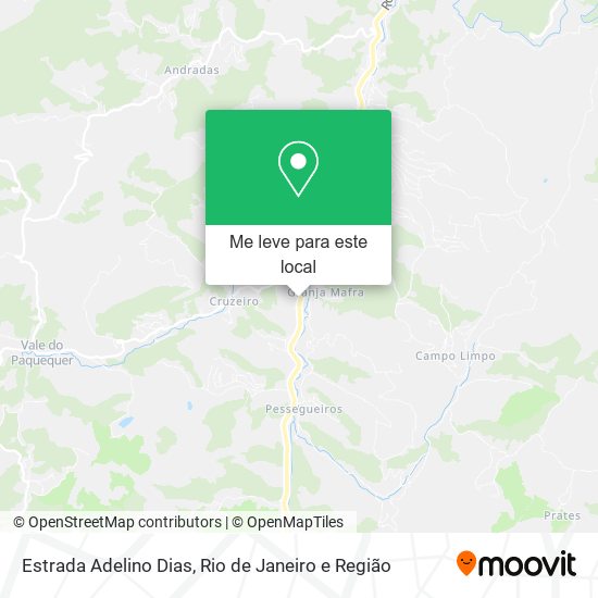 Estrada Adelino Dias mapa