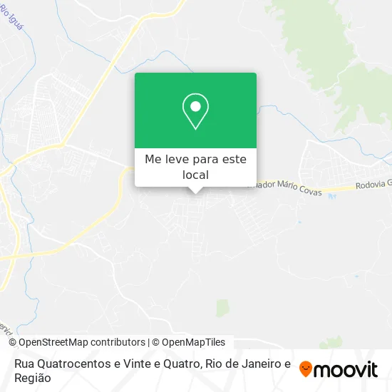 Rua Quatrocentos e Vinte e Quatro mapa