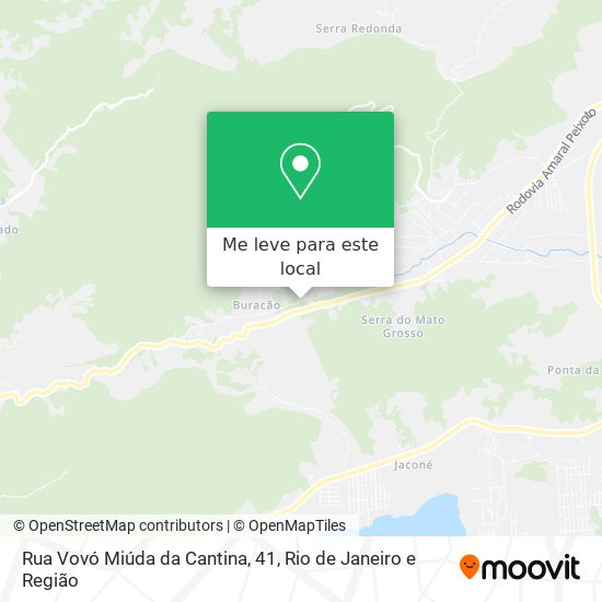 Rua Vovó Miúda da Cantina, 41 mapa