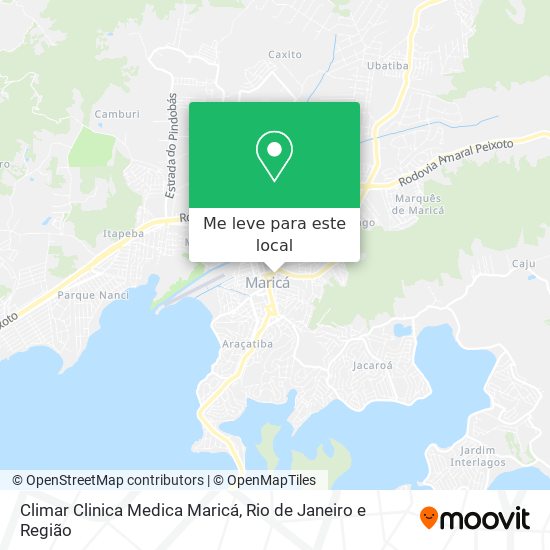 Climar Clinica Medica Maricá mapa