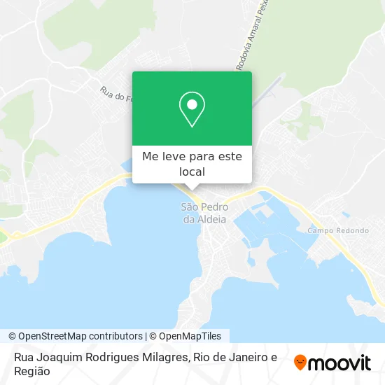 Rua Joaquim Rodrigues Milagres mapa