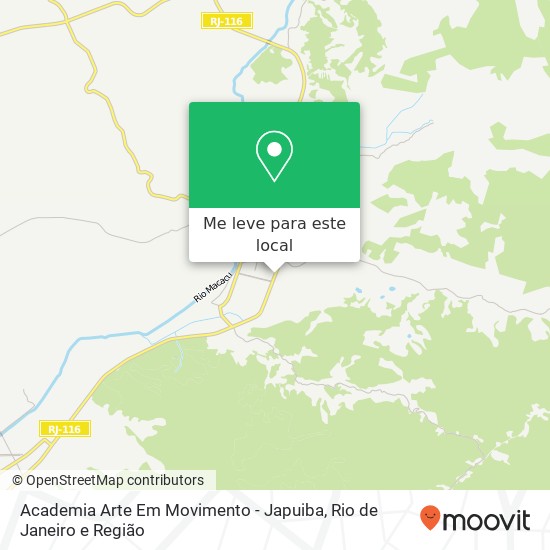 Academia Arte Em Movimento - Japuiba mapa