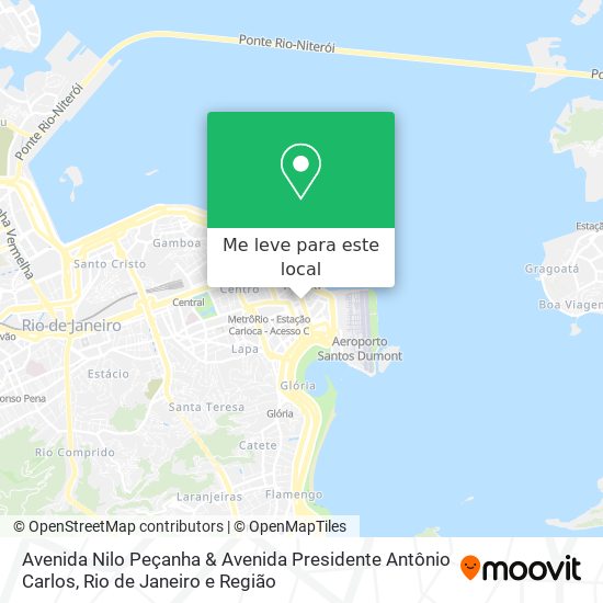 Avenida Nilo Peçanha & Avenida Presidente Antônio Carlos mapa