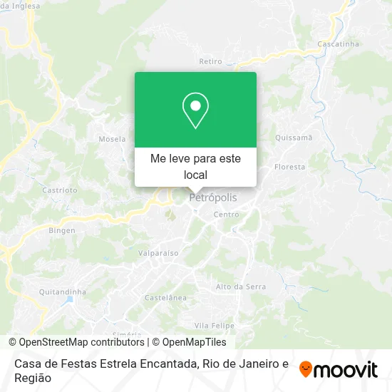 Casa de Festas Estrela Encantada mapa