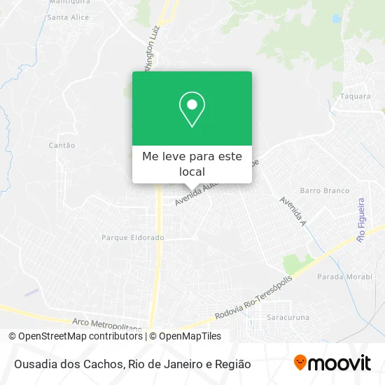 Ousadia dos Cachos mapa