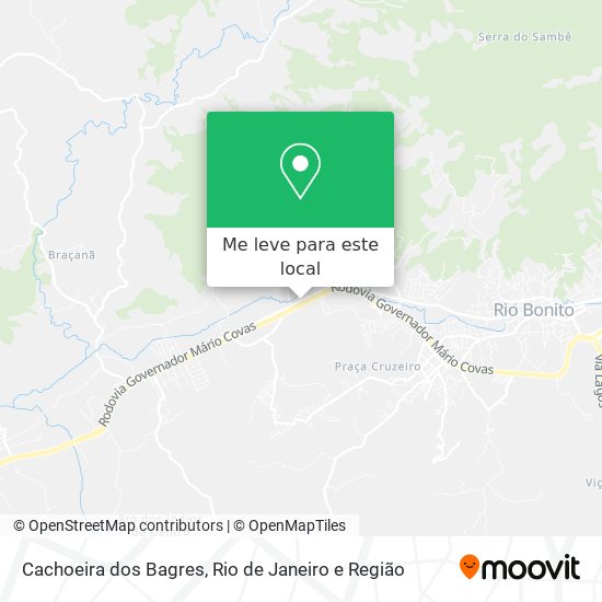 Cachoeira dos Bagres mapa