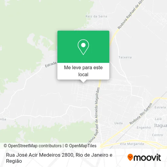 Rua José Acir Medeiros 2800 mapa
