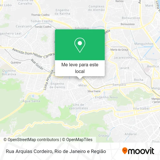 Rua Arquias Cordeiro mapa