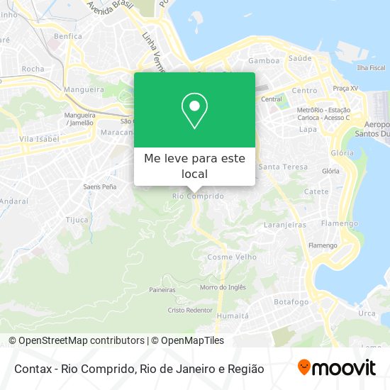 Contax - Rio Comprido mapa