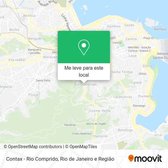 Contax - Rio Comprido mapa