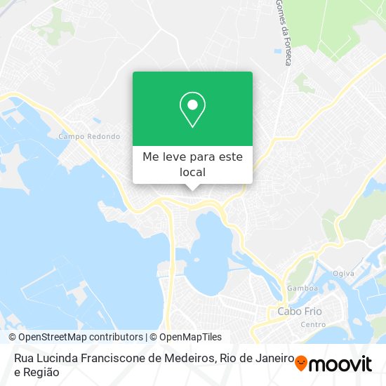 Rua Lucinda Franciscone de Medeiros mapa