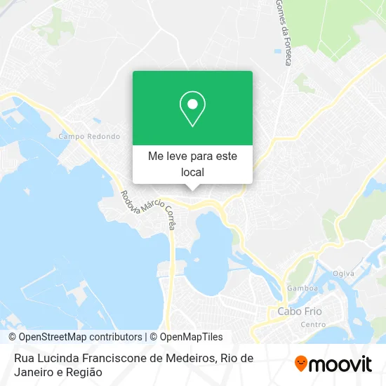 Rua Lucinda Franciscone de Medeiros mapa