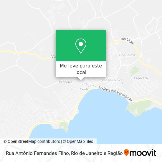 Rua Antônio Fernandes Filho mapa