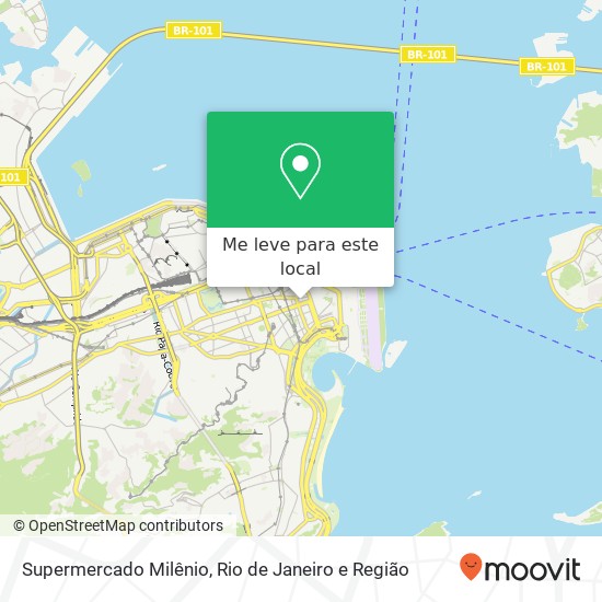 Supermercado Milênio mapa