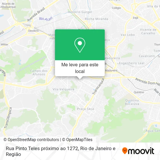Rua Pinto Teles próximo ao 1272 mapa