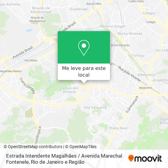 Estrada Intendente Magalhães / Avenida Marechal Fontenele mapa