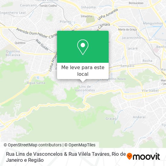 Rua Lins de Vasconcelos & Rua Viléla Taváres mapa