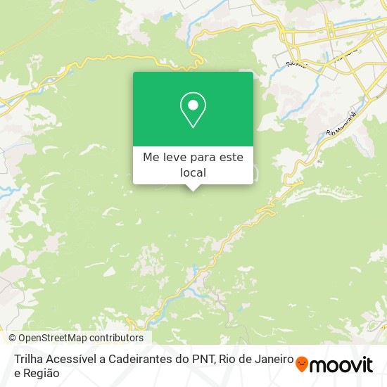 Trilha Acessível a Cadeirantes do PNT mapa