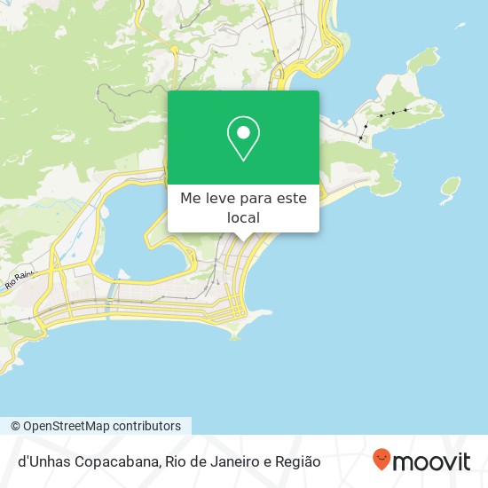 d'Unhas Copacabana mapa