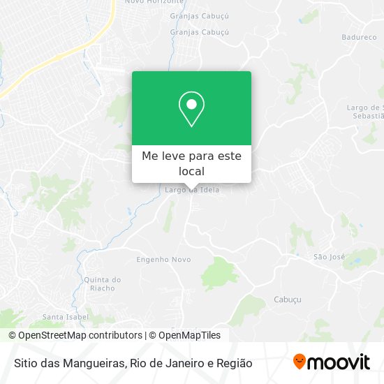 Sitio das Mangueiras mapa