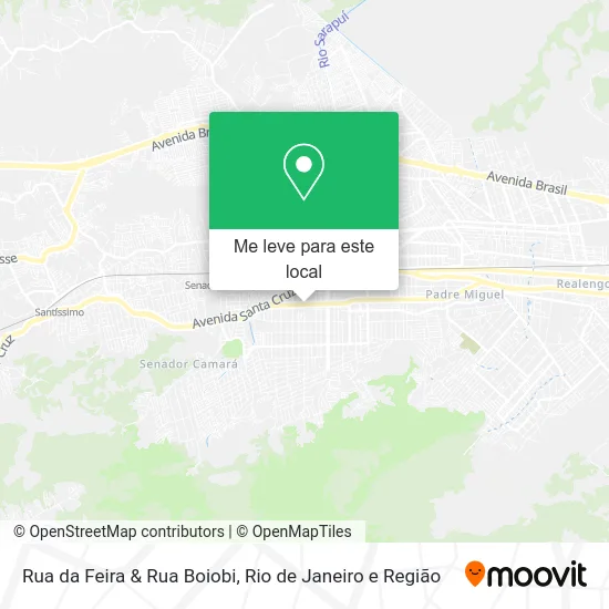 Rua da Feira & Rua Boiobi mapa