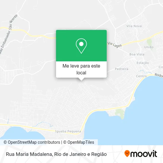 Rua Maria Madalena mapa