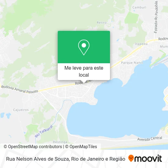 Rua Nelson Alves de Souza mapa