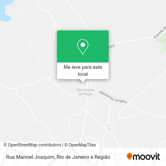 Rua Manoel Joaquim mapa