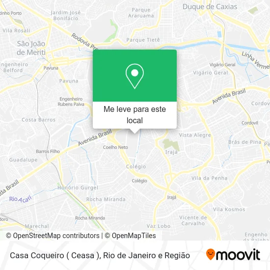 Casa Coqueiro ( Ceasa ) mapa