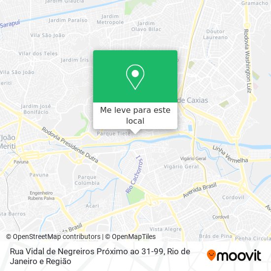 Rua Vidal de Negreiros Próximo ao 31-99 mapa