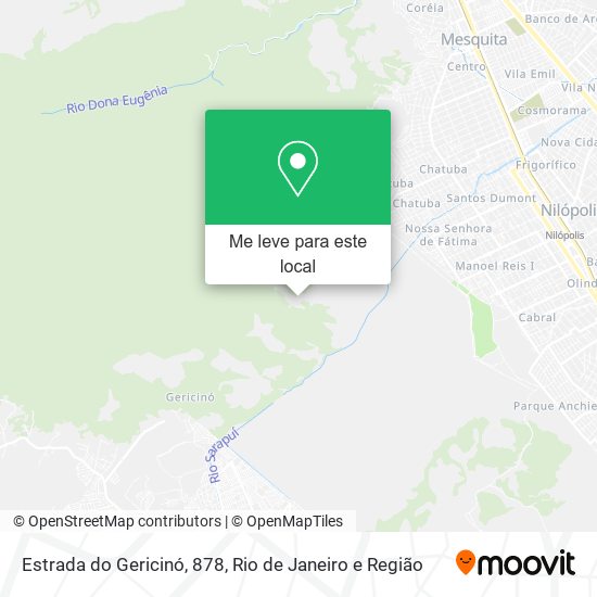 Estrada do Gericinó, 878 mapa