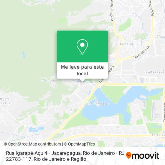Rua Igarapé-Açu 4 - Jacarepagua, Rio de Janeiro - RJ 22783-117 mapa