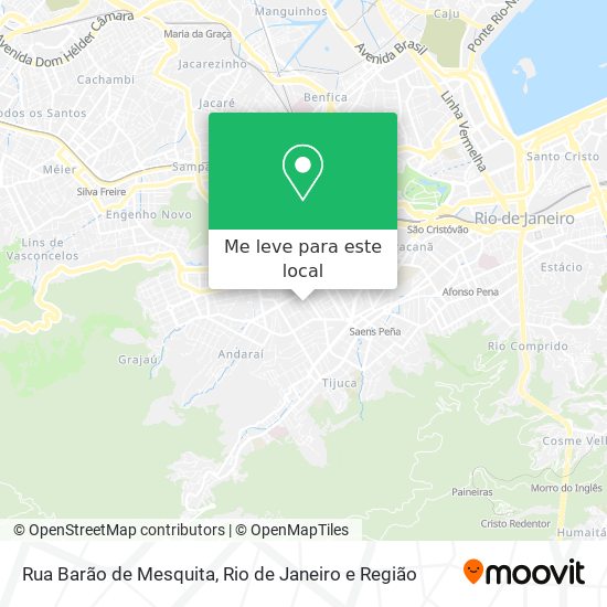 Rua Barão de Mesquita mapa