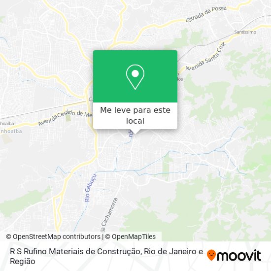 R S Rufino Materiais de Construção mapa