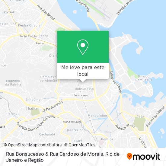 Rua Bonsucesso & Rua Cardoso de Morais mapa