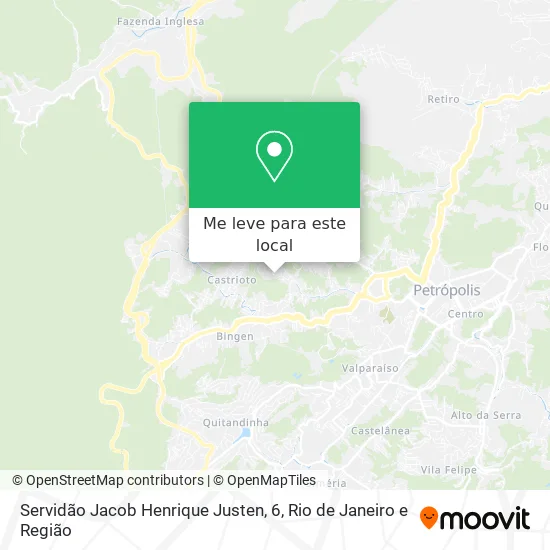 Servidão Jacob Henrique Justen, 6 mapa