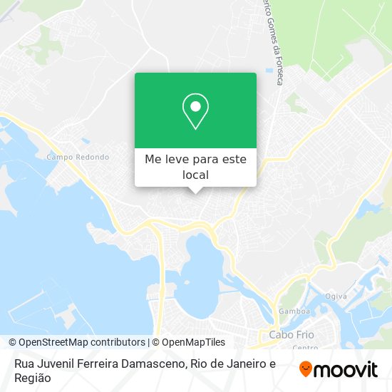 Rua Juvenil Ferreira Damasceno mapa