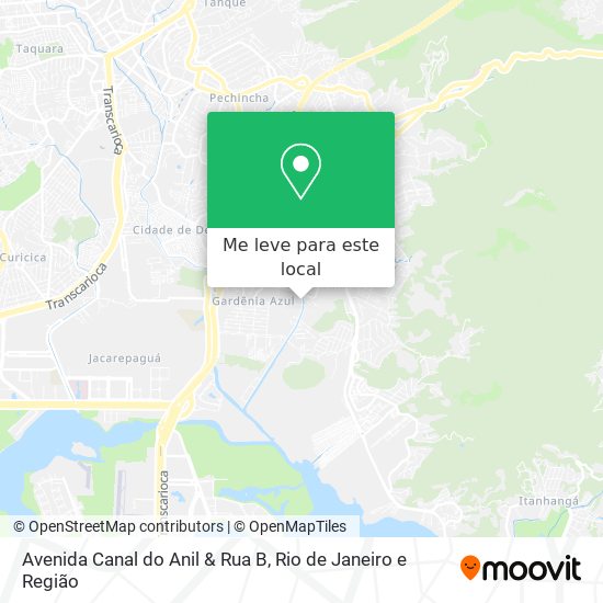 Avenida Canal do Anil & Rua B mapa