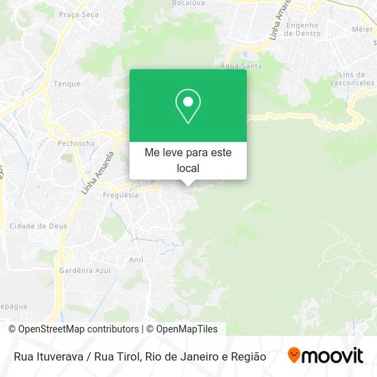 Rua Ituverava / Rua Tirol mapa