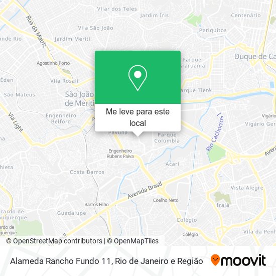 Alameda Rancho Fundo 11 mapa