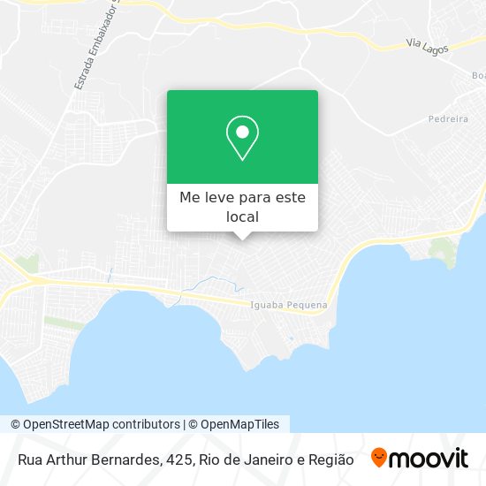 Rua Arthur Bernardes, 425 mapa