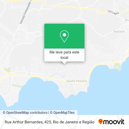Rua Arthur Bernardes, 425 mapa