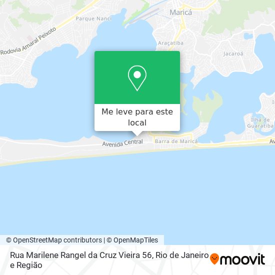 Rua Marilene Rangel da Cruz Vieira 56 mapa