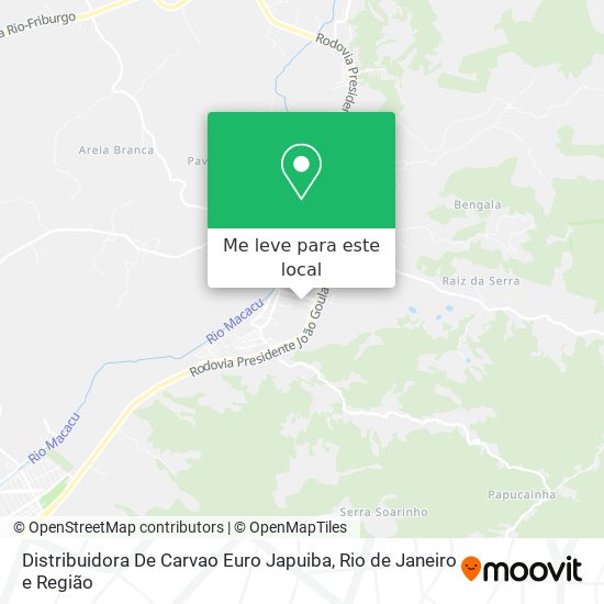 Distribuidora De Carvao Euro Japuiba mapa
