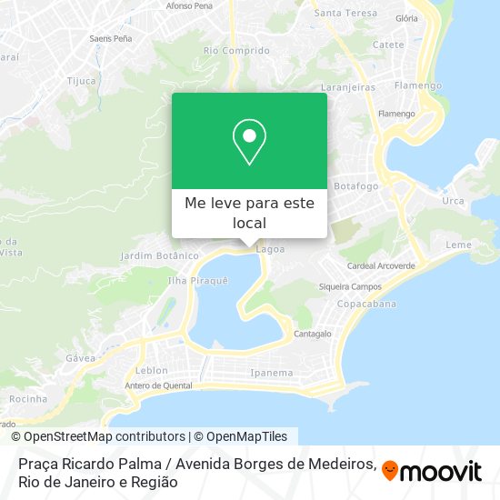 Praça Ricardo Palma / Avenida Borges de Medeiros mapa