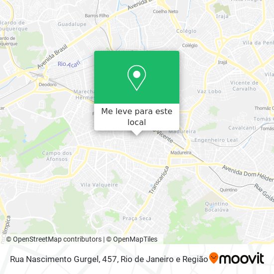 Rua Nascimento Gurgel, 457 mapa