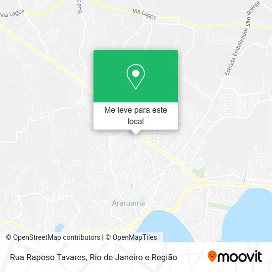 Rua Raposo Tavares mapa