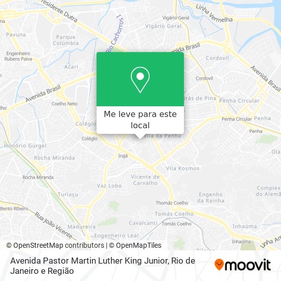 Avenida Pastor Martin Luther King Junior mapa